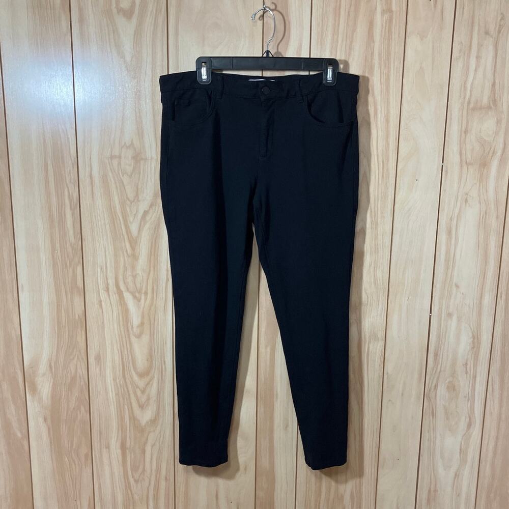 Liz Claiborne Black 5 Pocket Style Stretch Slim-Fitting Pants 12